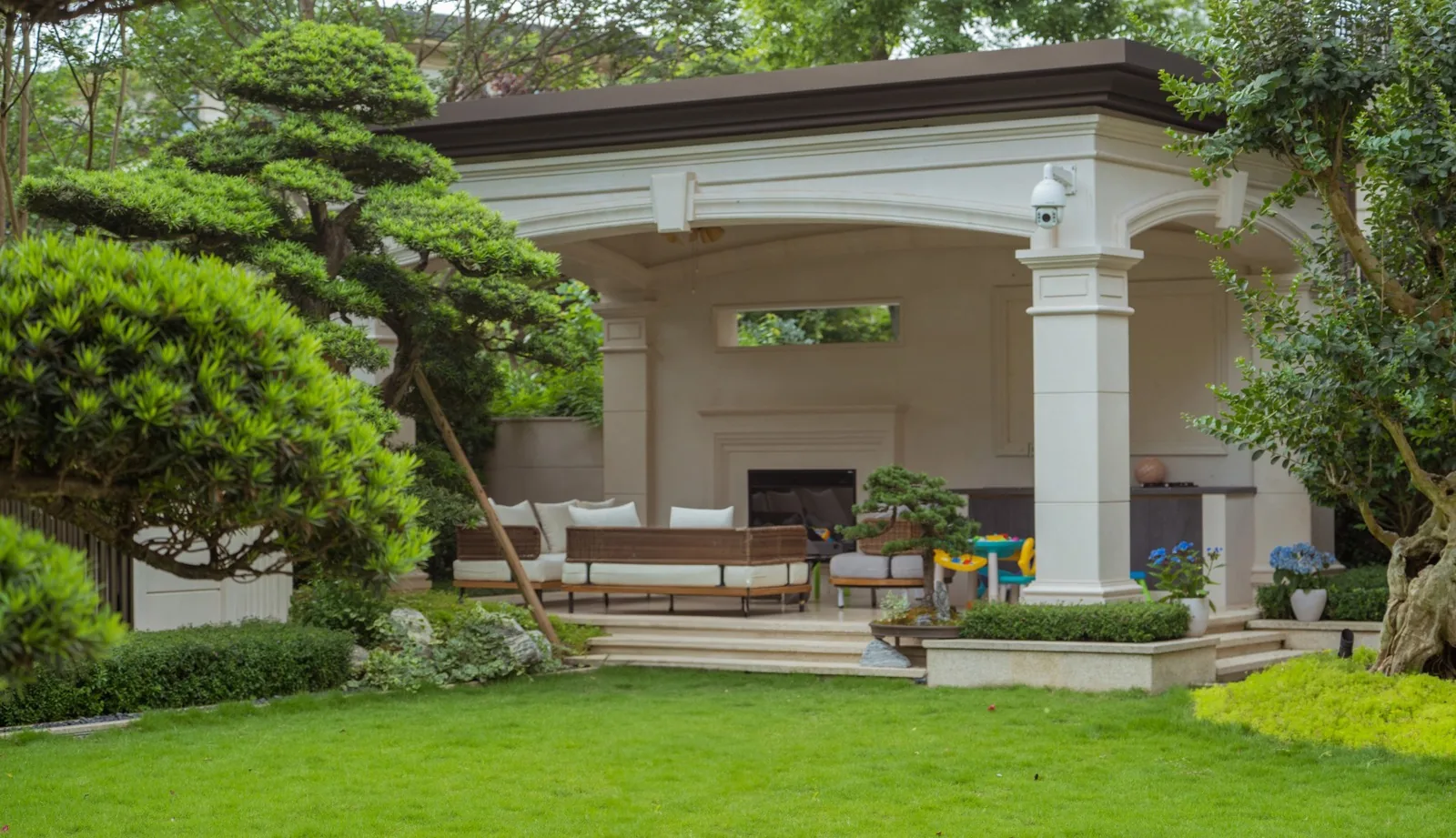 香樟林庭院